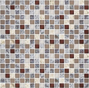 Мозаика Terrazzo Mocca 300x300 коричневая