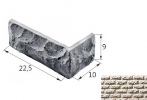 Колотый Камень Малый 01-03 угловой элемент желтый (продается коробками)