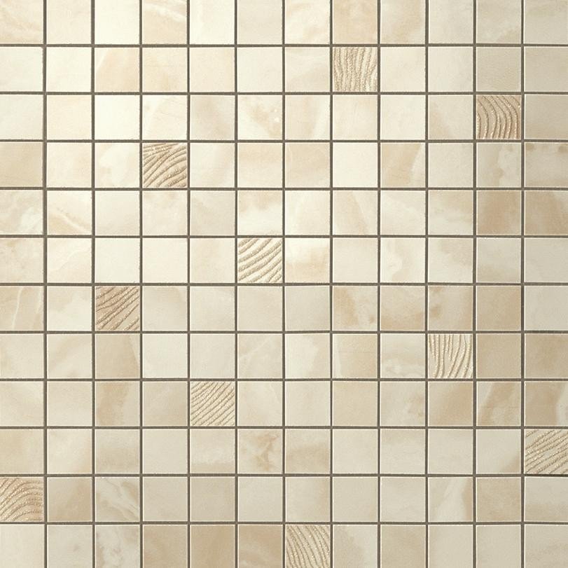 Мозаика Supernova Onyx Ivory Chiffon Mosaic 305x305 бежевая