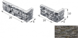 Скала 04-18 угловой элемент серый (продается коробками)
