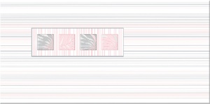 Декор настенный Асти Бьянка Геометрия 201x405 многоцветный
