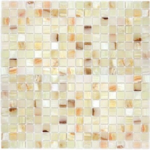 Мозаика Onice Jade Bianco 305x305x7 полированная бежевая