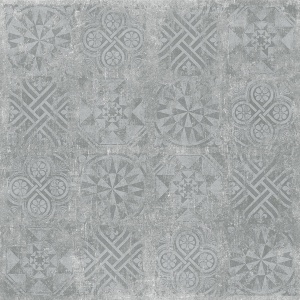 Керамогранит Цемент Декор (Cement Decor) 1200x1200 структурный серый CF054 SR