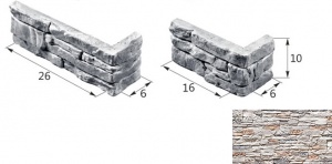 Скала 04-06 угловой элемент белый (продается коробками)