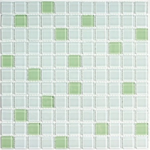 Мозаика Bonaparte Jump Green №8 300x300 белая