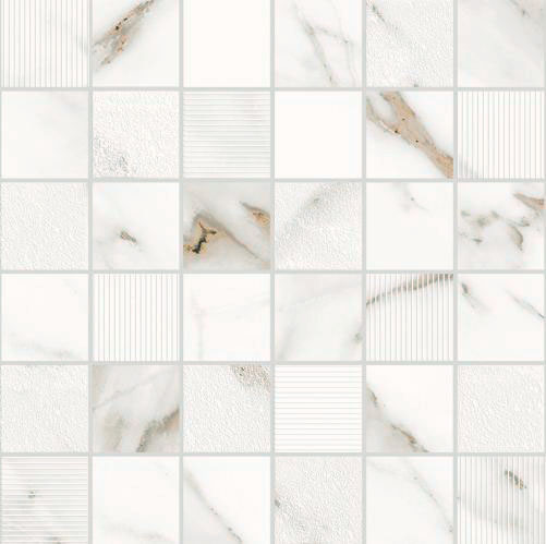 Мозаика Calacatta Grey Mosaic 300x300 серая