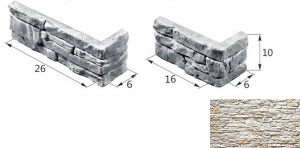 Скала 04-05 угловой элемент белый (продается коробками)