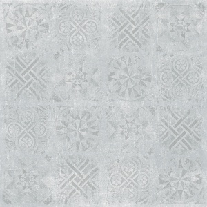 Керамогранит Цемент Декор (Cement Decor) 1200x1200 структурный светло-серый CF002 SR