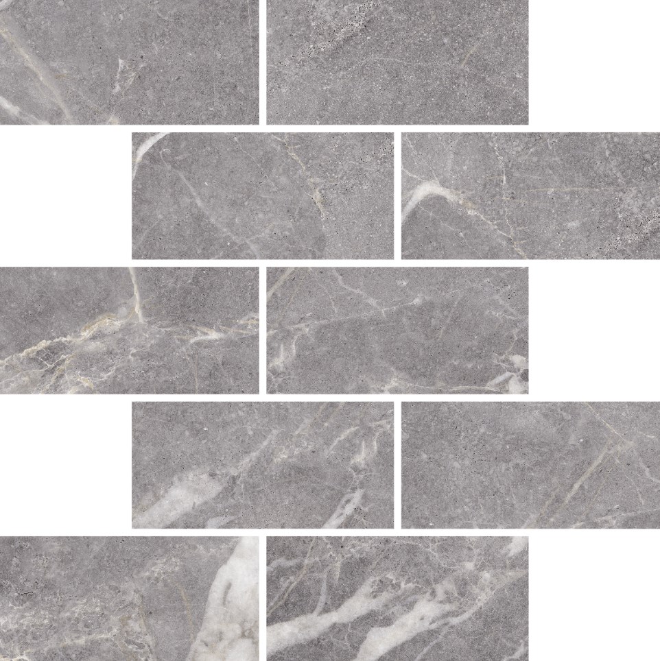 Мозаика Marble Trend Silver River (Марбл Тренд Сильвер Ривер) 307x307 серая K-1006/LR/m13