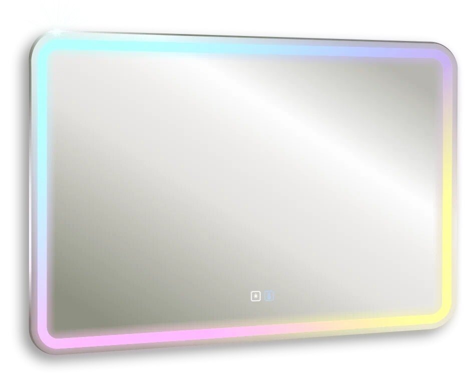 Зеркало Давид-RGB 800х550 (cенсорный выключатель, мульти-цвет) LED-00002890 фото