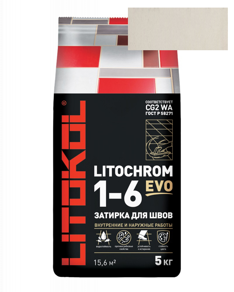 Затирка Litochrom Evo 1-6 LE.210 карамель (5 кг)