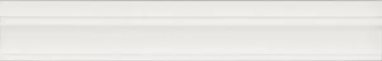 Бордюр настенный Флориан 50x300 багет белый матовый обрезной BLC040R