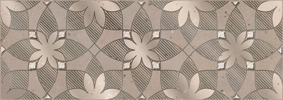 Декор настенный Terrazzo Mocca Chloe 251x709 коричневый фото
