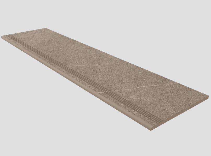 Ступень Gabbro Grey 300x1200 неполированная с насечками GB02