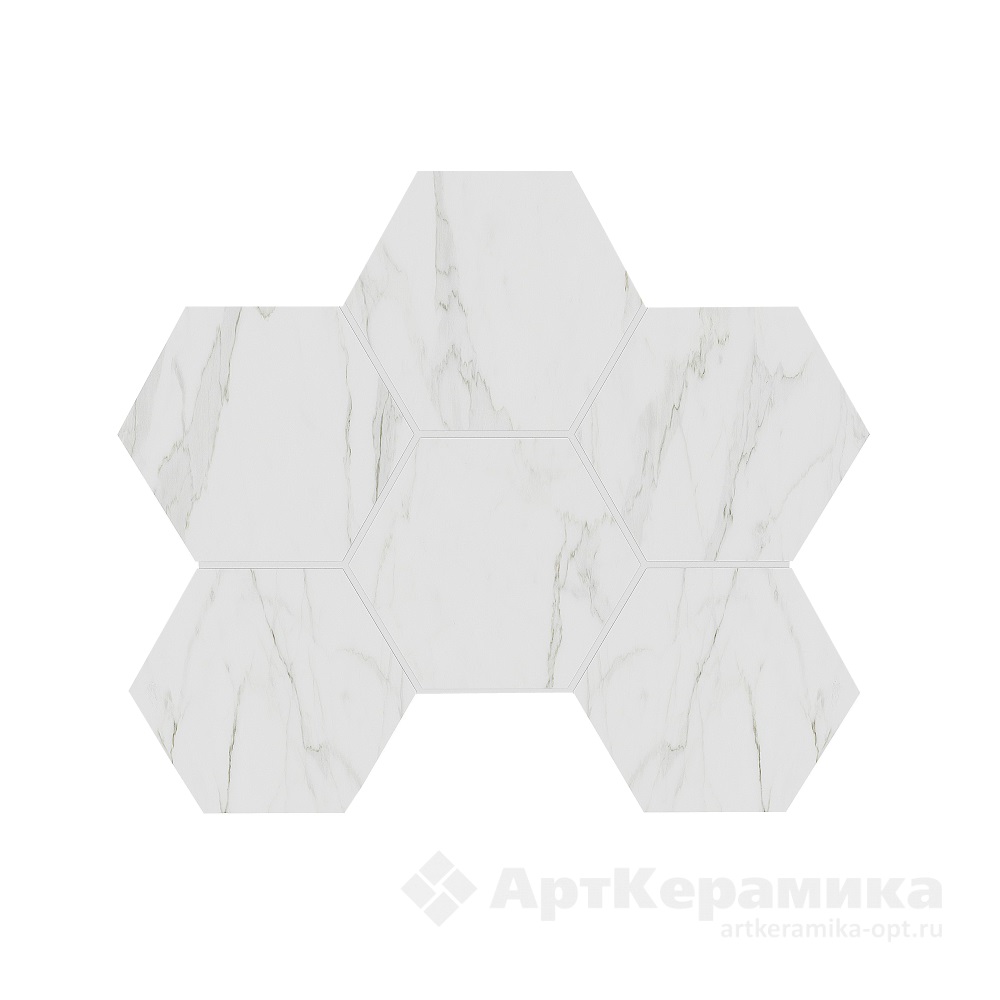 Мозаика Alba 250x285 Hexagon неполированная AB01