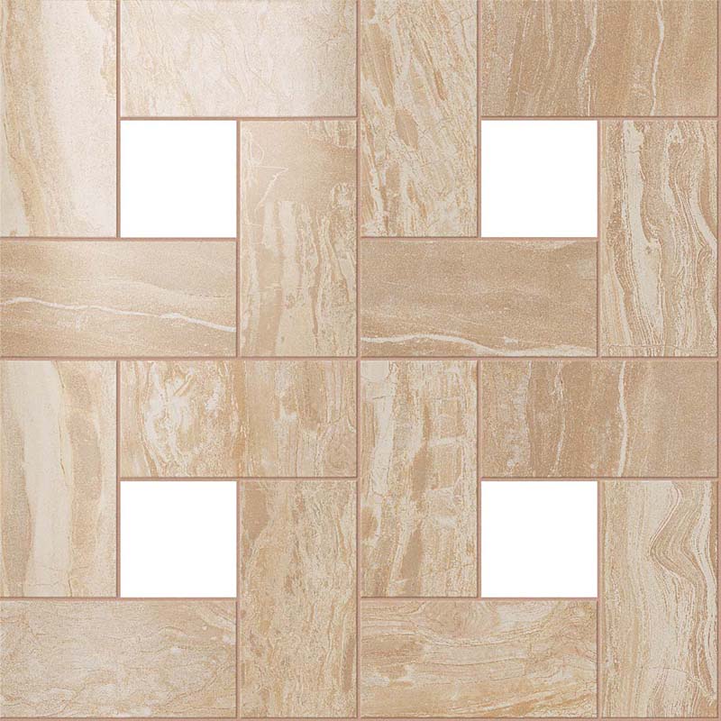 Мозаика Supernova Marble Woodstone Champagne Mosaic Lap 450x450 бежевая