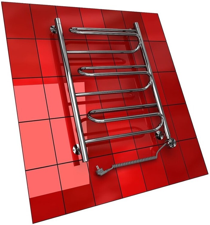 Полотенцесушитель W electro 80/40 1-1/2 электрический ТЭН справа (К эл, полированный)