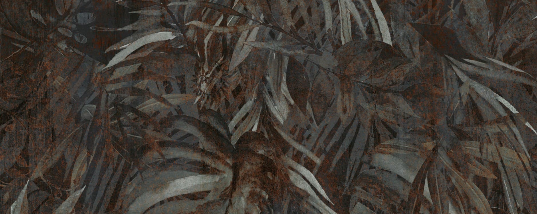 Интерьерная панель 1200x3000 Tropical Rusty Midnight глянцевая A-1.5.1/1200х3000G