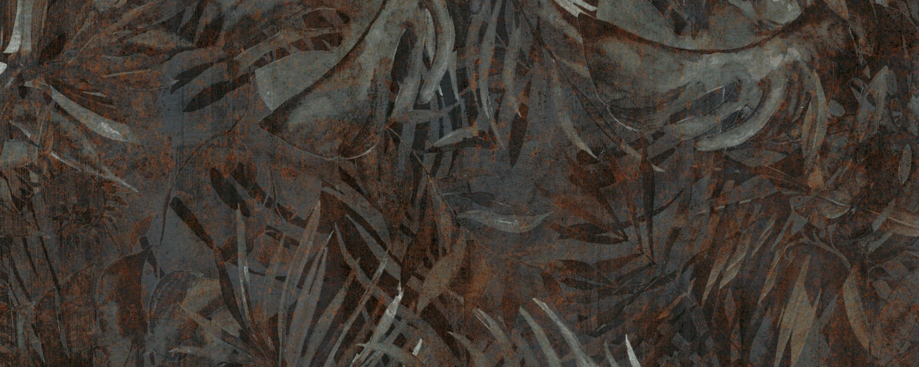 Интерьерная панель 1200x3000 Tropical Rusty Midnight глянцевая A-1.5.2/1200х3000G