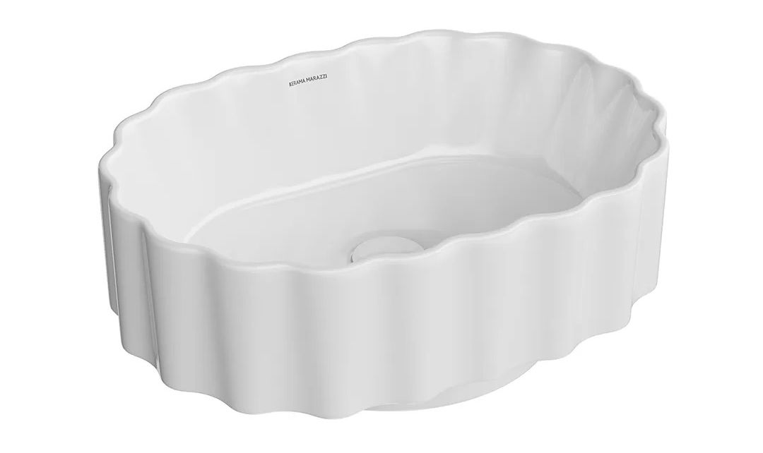 Раковина накладная Artbasin Conchiglia 50 белая глянцевая CC.wb.50\WHT фото