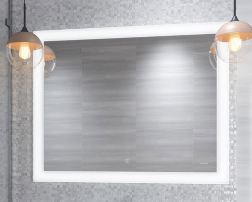 Зеркало Led 030 design 100x80 с подсветкой + антизапотевание KN-LU-Led030-100-d-Os