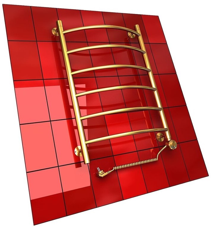 Полотенцесушитель R Electro 50/50 (1-½ К эл ТЭН справа золотой хром)