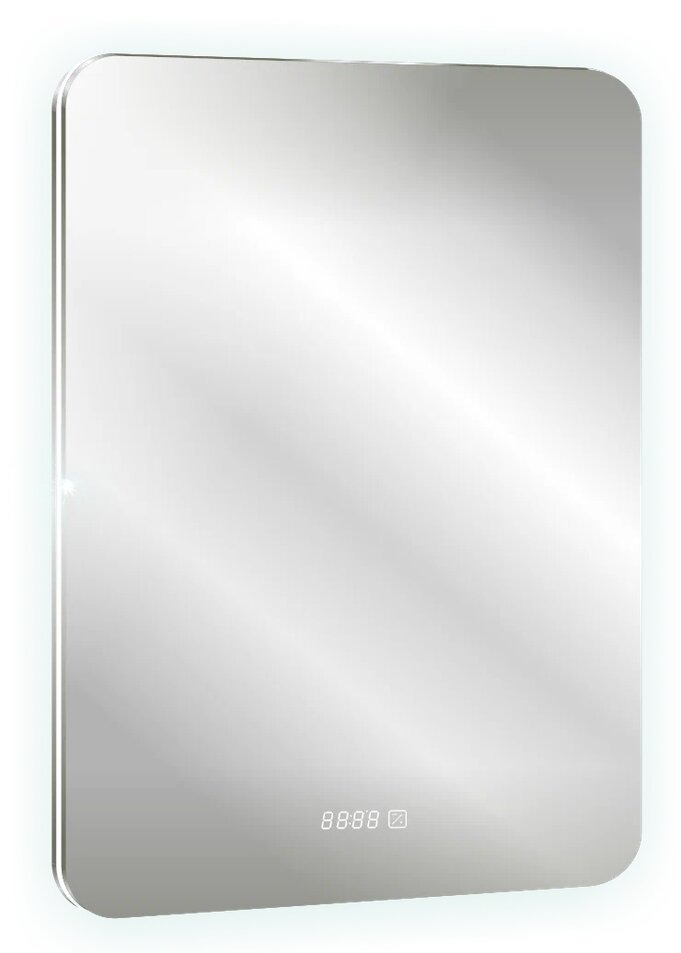 Зеркало Паллада-4 550х800 (сенсорный выключатель, часы) LED-00002550 фото