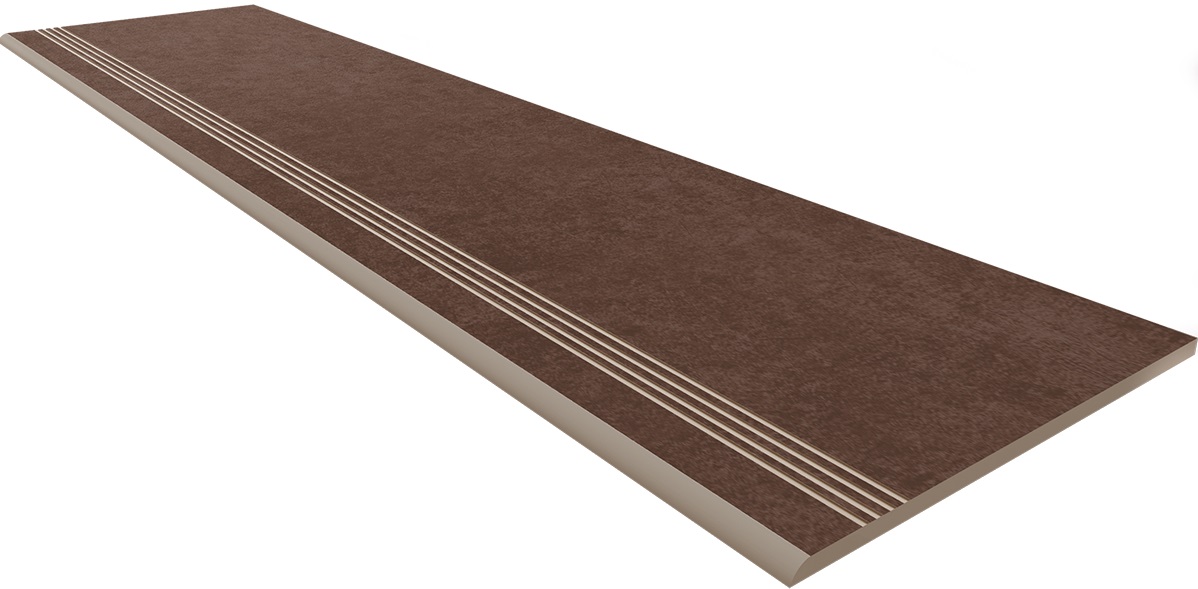 Ступень Cave Brown 300x1200 неполированная с насечками CA03