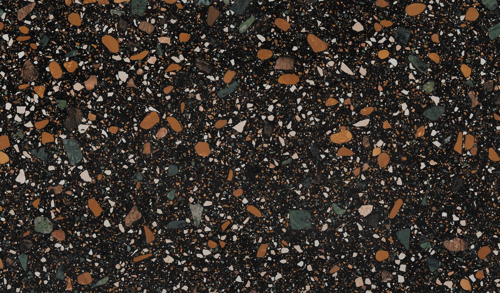 Керамогранит Terrazzo Black 800x1600 matt многоцветный ENIND3214MT80160