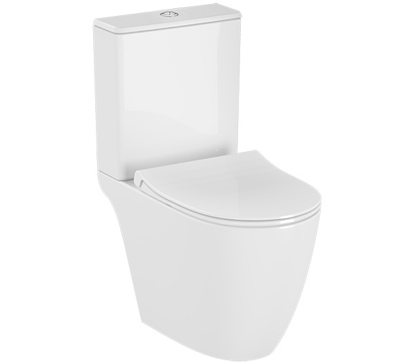 Унитаз Sento Rim-ex напольный open back (+ сиденье тонкое с микролифтом) 9830B003-7204 фото