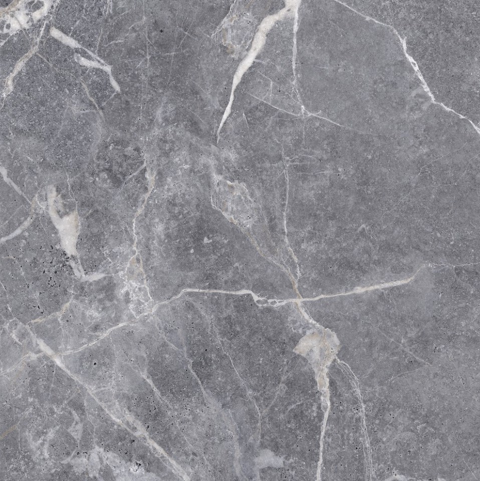 Керамогранит Marble Trend Silver River (Марбл Тренд Сильвер Ривер) 600x600 серый K-1006/LR