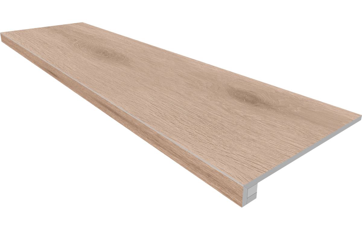 Ступень Selection Oak 330x1200 (прямоугольный бортик) без насечек+подступенок 145x1200 неполир. SI01