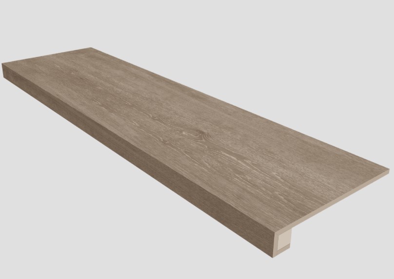 Ступень Classic Wood Dark Grey 300x1200 неполированная с насечками CW02