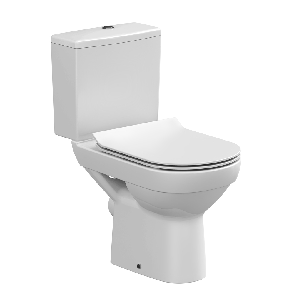 Унитаз-компакт City New Clean On 011 (3/5, дюропласт, slim, lift, easy off) белый S-KO-CIT011-3/5-COn-S-DL-w 011 фото