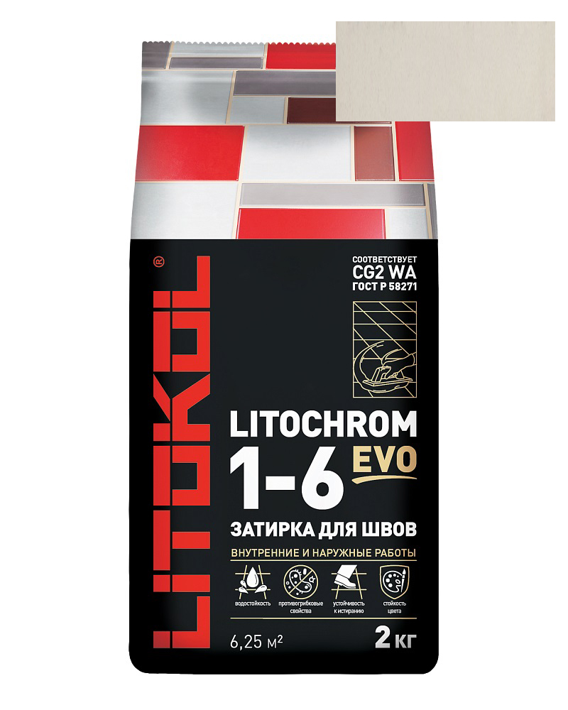 Затирка Litochrom Evo 1-6 LE.210 карамель (2 кг)