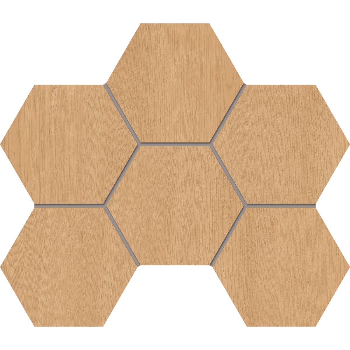 Мозаика Classic Wood Honey Oak Hexagon 250x285 неполированная CW04