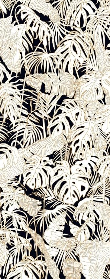 Интерьерная панель 1200x3000 Foliage Black Ivory тактилис матовый T_A-12.2.2/1200x3000 фото