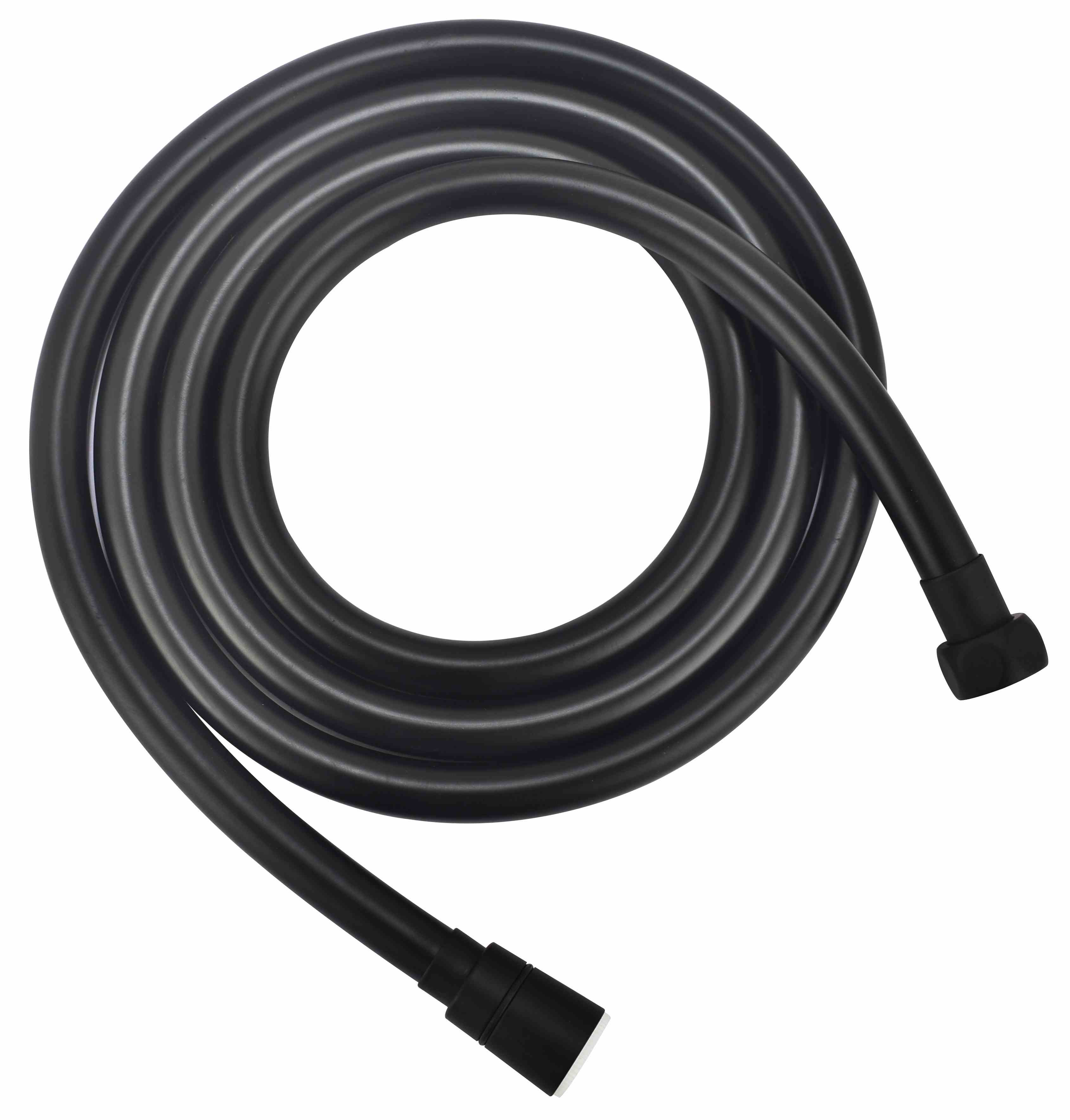 Душевой шланг армированный, черный ASH16Black фото