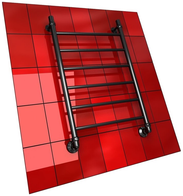 Полотенцесушитель J  80/40 1-1/2 универсальный (К1, черный матовый)
