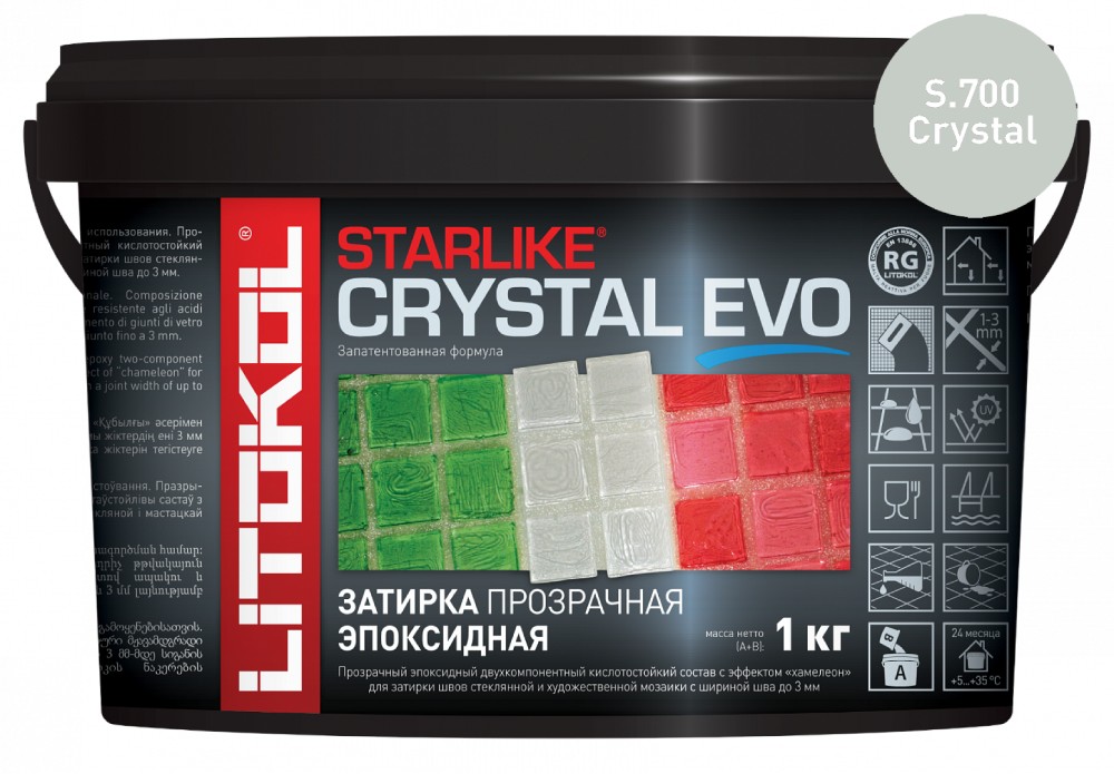 Затирка эпоксидная Starlike Evo S.700 Crystal ведро 1 кг