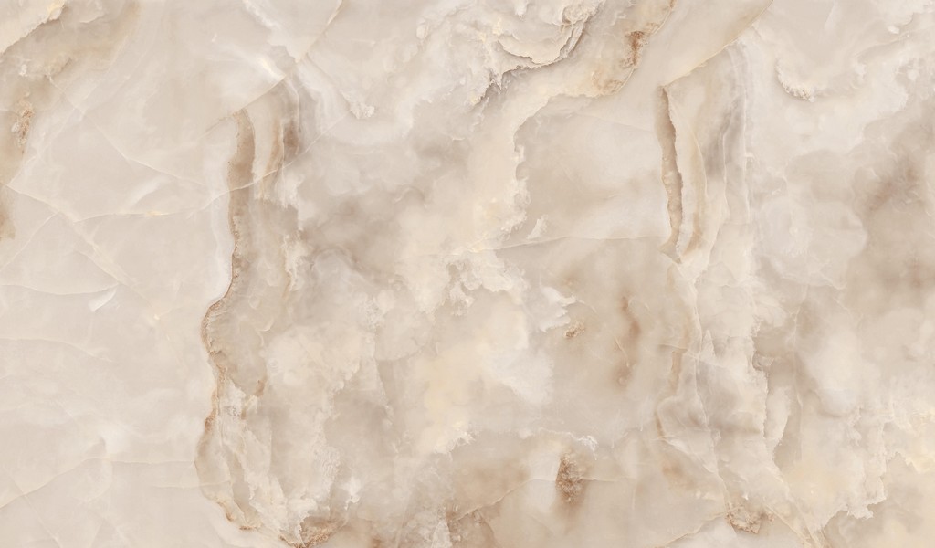 Керамогранит Onyx Cream 1200x2800 full lappato бежевый ENONX7007FL120280