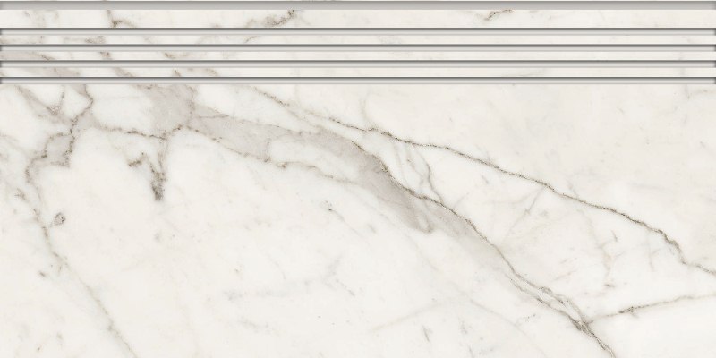 Ступень Marble Trend Carrara (Марбл Тренд Каррара) 294x600 белая K-1000/LR/st01