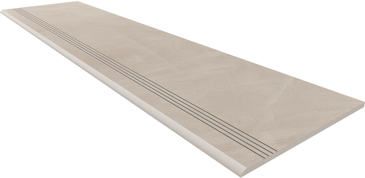 Ступень Graffito Light Beige 300x1200 неполированная с насечками GF02