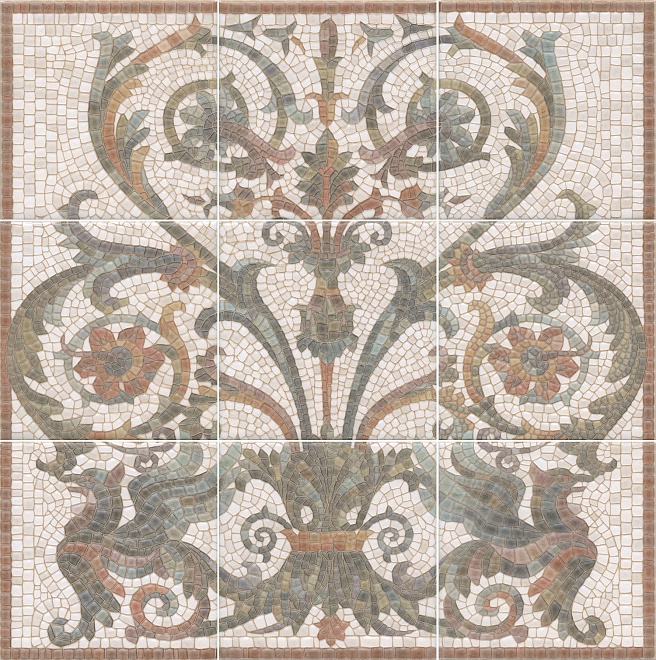 Панно настенное Виченца 450x450 бежевое HGD\A99\9x\17000 фото