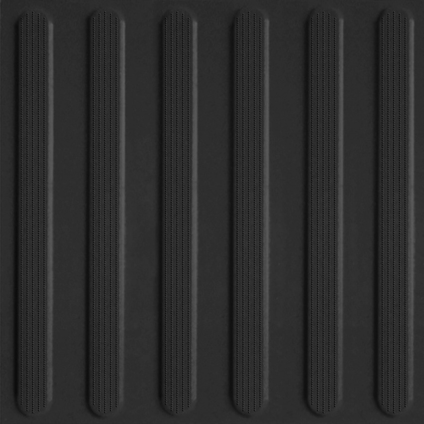 Керамогранит Avenue Lines Black 300x300 тактильный линии черный ANL110 фото