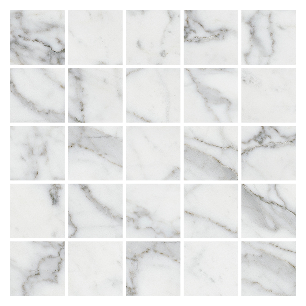 Мозаика Marble Trend Carrara (Марбл Тренд Каррара) 307x307 белая K-1000/LR/m14