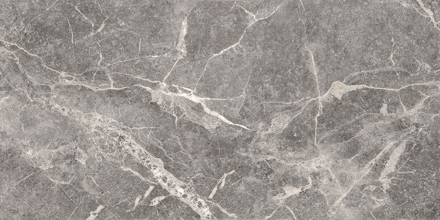 Керамогранит Marble Trend Silver River (Марбл Тренд Сильвер Ривер) 600x1200 серый K-1006/LR