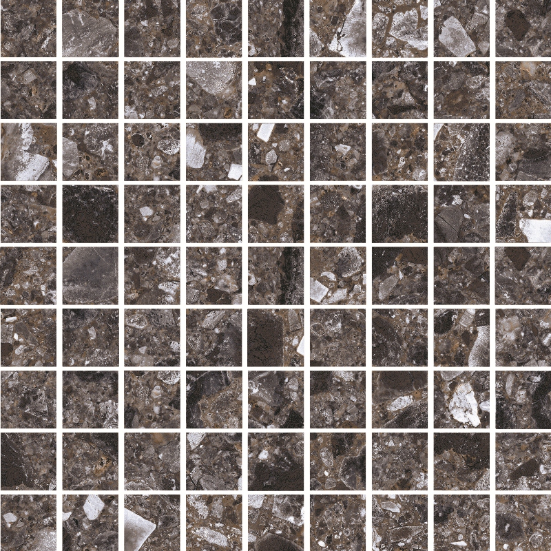 Мозаика Terrazzo (Терраццо) 300x300 темно-серая K-333/LR/m01 фото