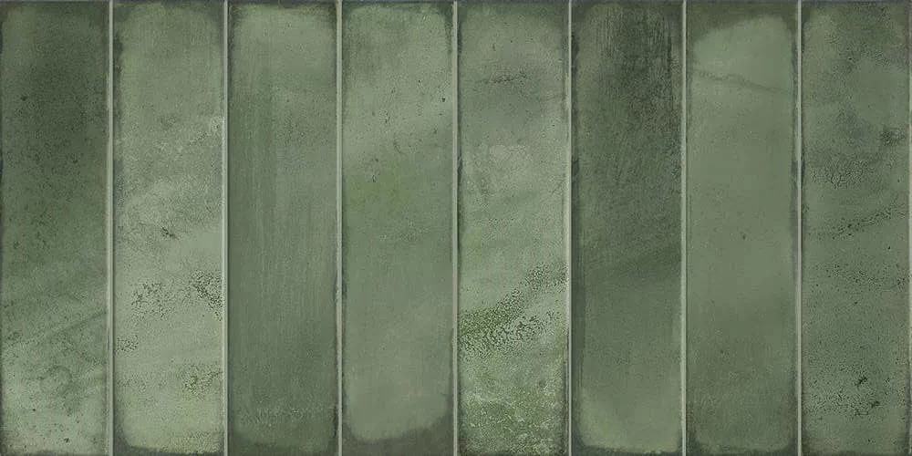 Плитка настенная Bricks Green 315x630 зеленая 8,3мм фото