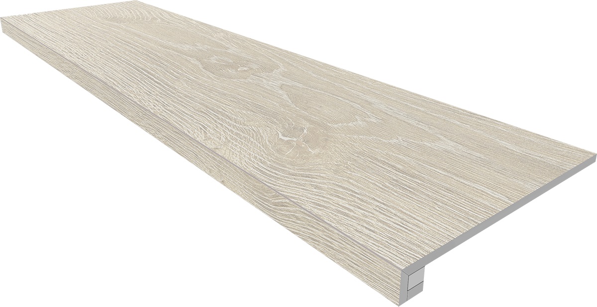 Ступень Kraft Wood Nordic 330x1200 (прямоугольный бортик) без насечек+подступенок 145x1200 структур. KW00